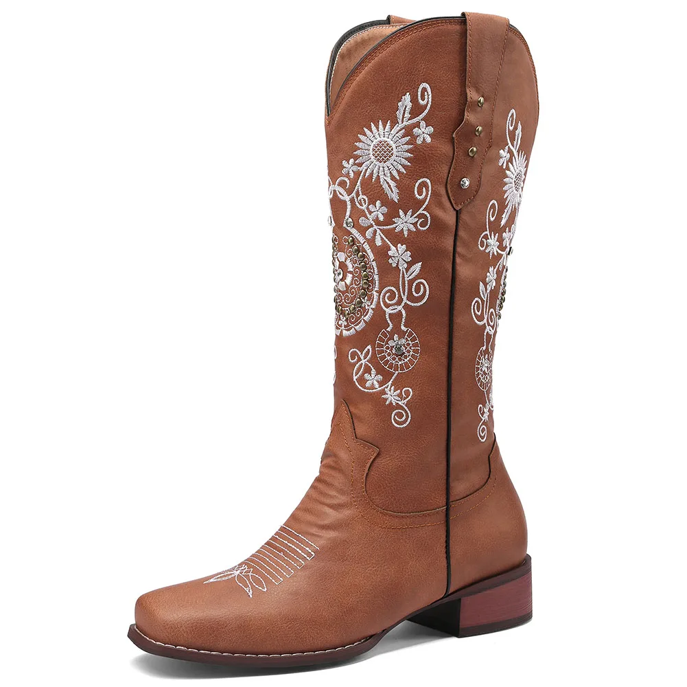 AOSPHIRAYLIAN Vintage Retro Autumn Winter Knee High Embroidery Sewing Floral Female Western Cowboy Boot For Dropshipping
AOSPHIRAYLIAN Vintage Retro Autumn Winter Knee High Embroidery Sewing Floral Female Western Cowboy Boot For Dropshipping
