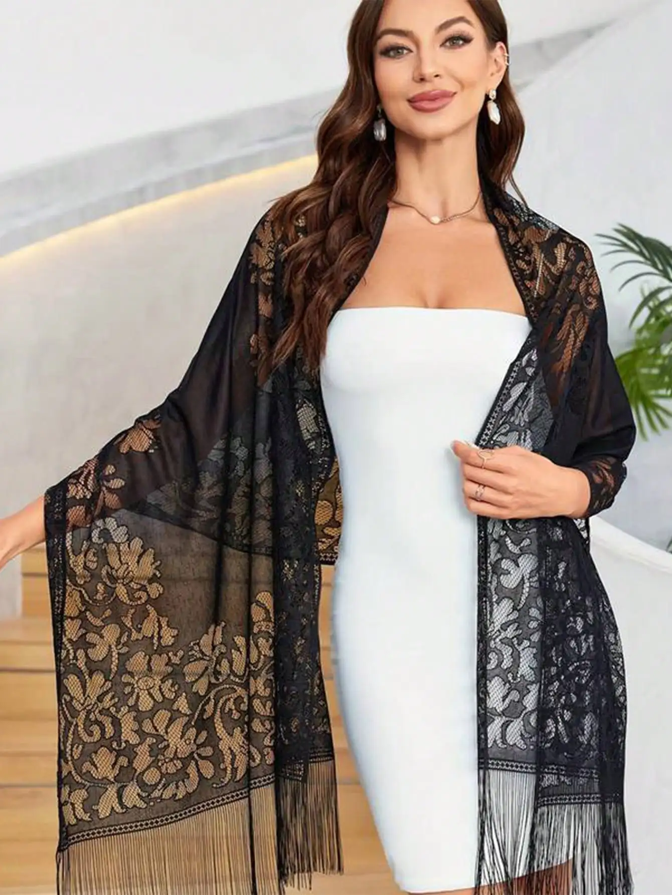 Elegant Lace Scarf For Women, Evening Dress Shawl,Accessories,Beach Towel
Elegant Lace Scarf For Women, Evening Dress Shawl,Accessories,Beach Towel