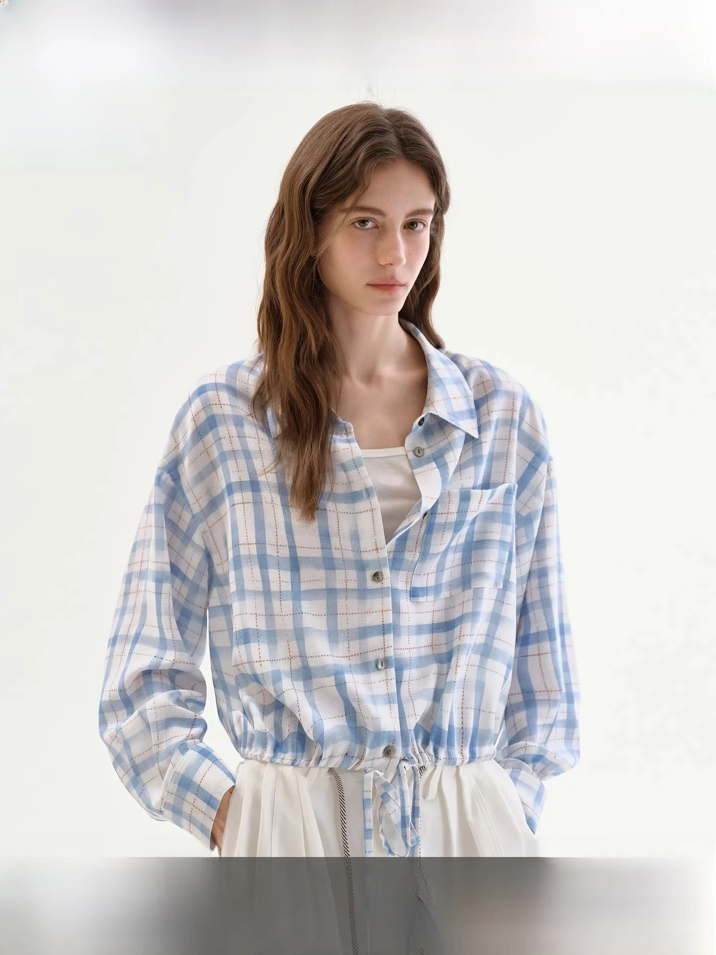 Fano Spring 2026 ort Plaid Sun Protection Loose irt Drapey Feel Dstring oulder Drop Top Women's Commute Sle Polyes...
Fano Spring 2026 ort Plaid Sun Protection Loose irt Drapey Feel Dstring oulder Drop Top Women's Commute Sle Polyes...