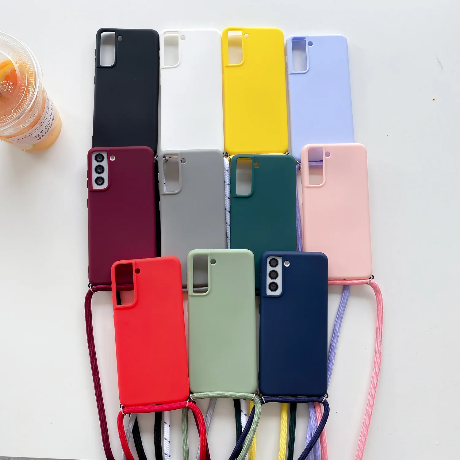 Crossbody Lanyard Neck Strap Cord Case For Samsung Galaxy S22 S21FE S20 Ultra A13 A23 A33 A53 A73 A03 core Matte Silicone Cover
Crossbody Lanyard Neck Strap Cord Case For Samsung Galaxy S22 S21FE S20 Ultra A13 A23 A33 A53 A73 A03 core Matte Silicone Cover