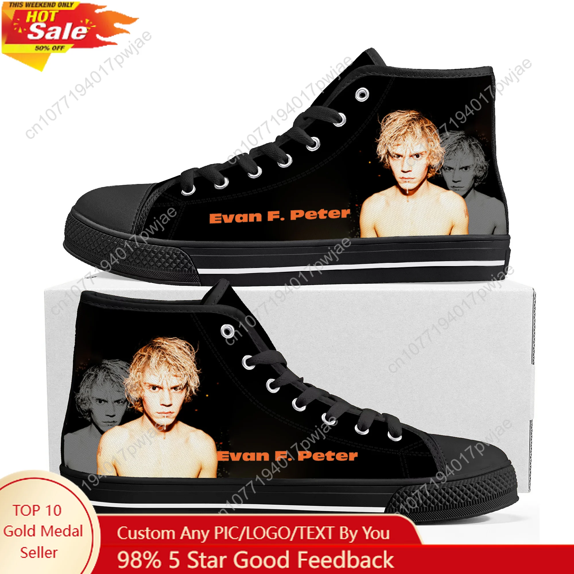 Evan Peters Actor High Top High Quality Sneakers Mens Womens Lightweight Canvas Sneaker Ghana Hiking Casual Custom Shoes
Evan Peters Actor High Top High Quality Sneakers Mens Womens Lightweight Canvas Sneaker Ghana Hiking Casual Custom Shoes