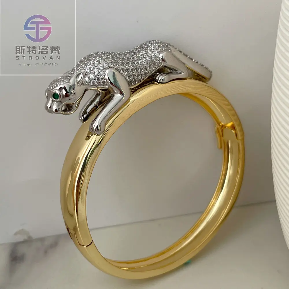 2025 Latest Fashion Trend Pave Zircon Two Tone tiger Bangle
2025 Latest Fashion Trend Pave Zircon Two Tone tiger Bangle