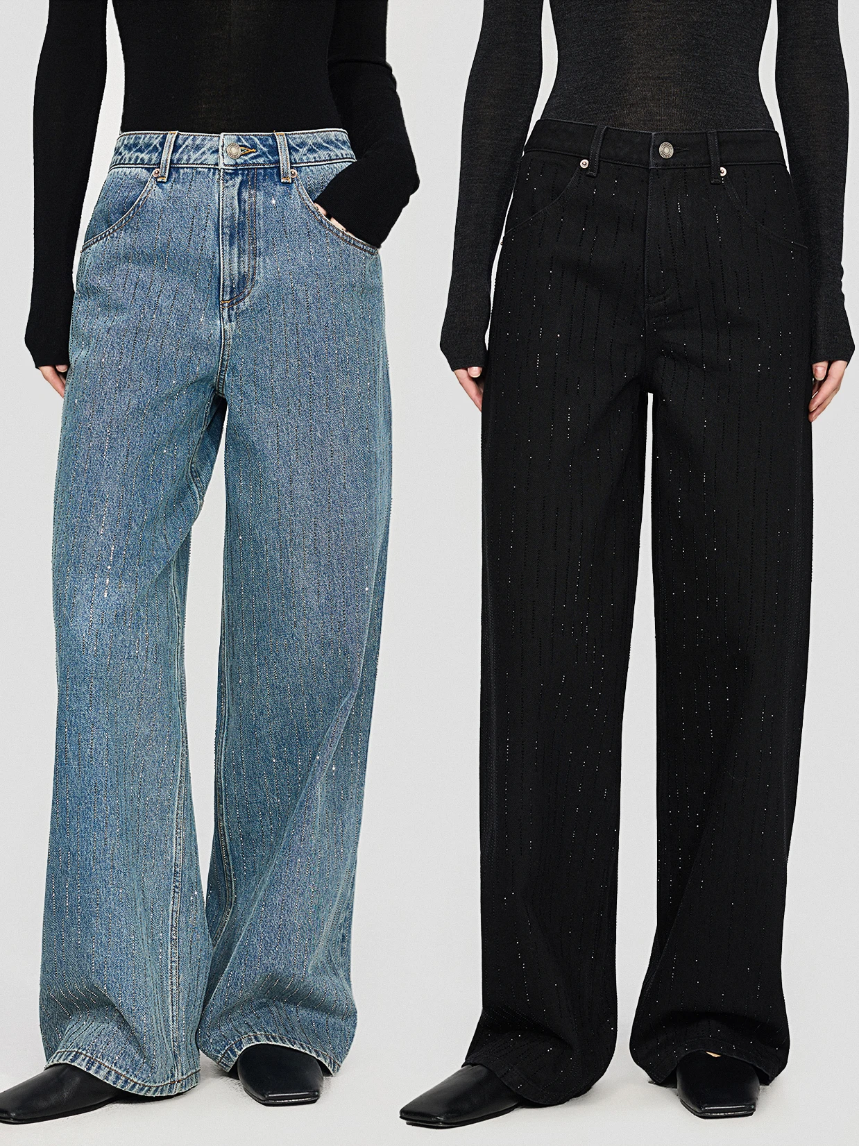 Модные прямые джинсы с бриллиантовым блеском, повседневные, из хлопкового денима, со средней посадкой, с эффектом мерцающих страз, цвета «Метеоритный дождь»
Модные прямые джинсы с бриллиантовым блеском, повседневные, из хлопкового денима, со средней посадкой, с эффектом мерцающих страз, цвета «Метеоритный дождь»