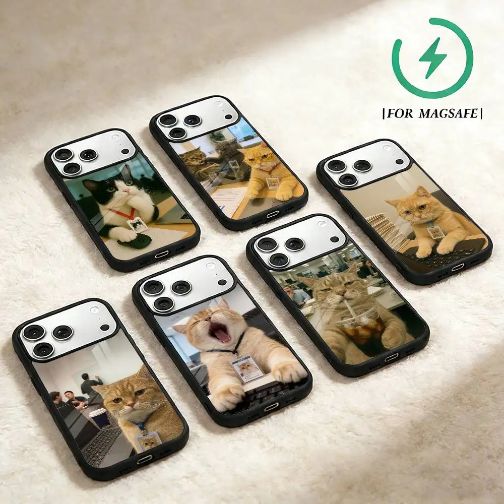 Funny office cats Phone Case For iPhone 17,16,15,14,13,12,Plus,Pro,Max for Magsafe Magnetic Wireless Charging
Funny office cats Phone Case For iPhone 17,16,15,14,13,12,Plus,Pro,Max for Magsafe Magnetic Wireless Charging