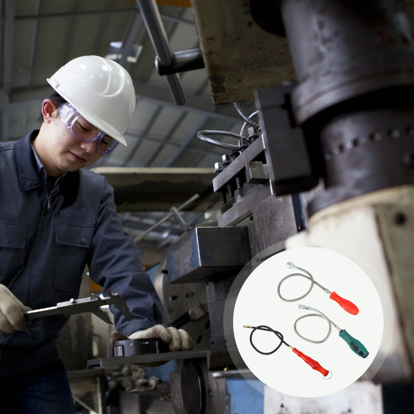 3Pcs Magnetic Pickup Tool Flexible Telescopic Alloy Steel Grabber for Garage Workshop Use Magnetic Grabber Tool Set 
3Pcs Magnetic Pickup Tool Flexible Telescopic Alloy Steel Grabber for Garage Workshop Use Magnetic Grabber Tool Set