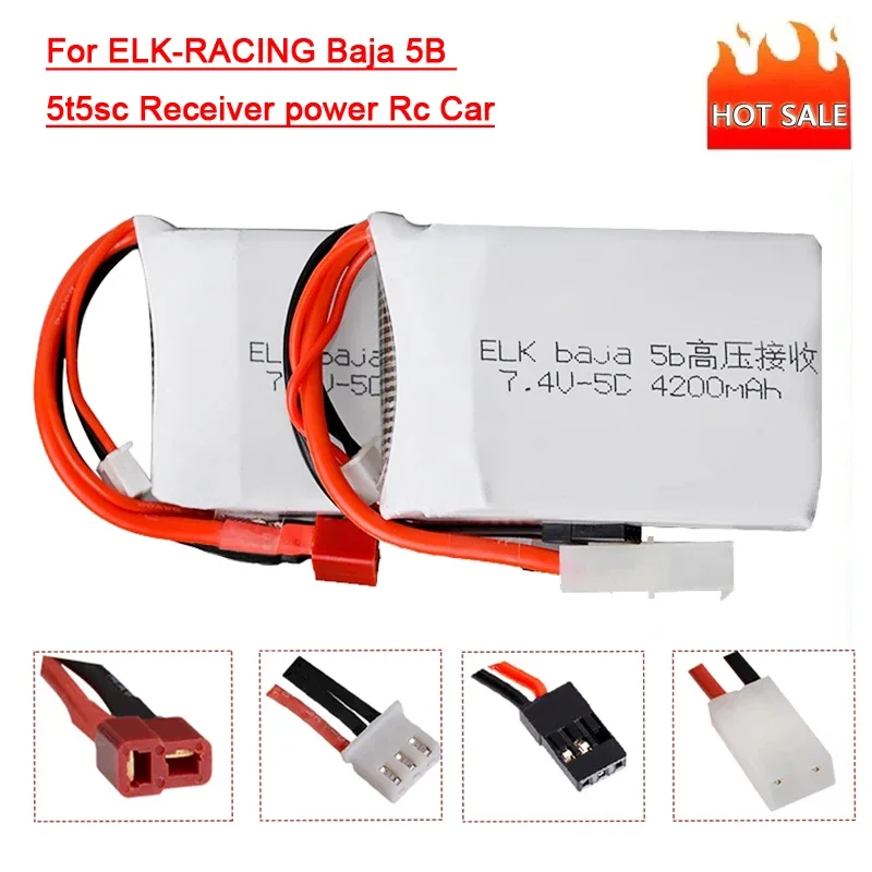 7,4 В 4200 мАч 5C Lipo Батарея Высоковольтный приемник мощности для ELK-RACING Baja 5B 5t5sc Приемник Power Rc Модель автомобиля Lipo Батарея
7,4 В 4200 мАч 5C Lipo Батарея Высоковольтный приемник мощности для ELK-RACING Baja 5B 5t5sc Приемник Power Rc Модель автомобиля Lipo Батарея