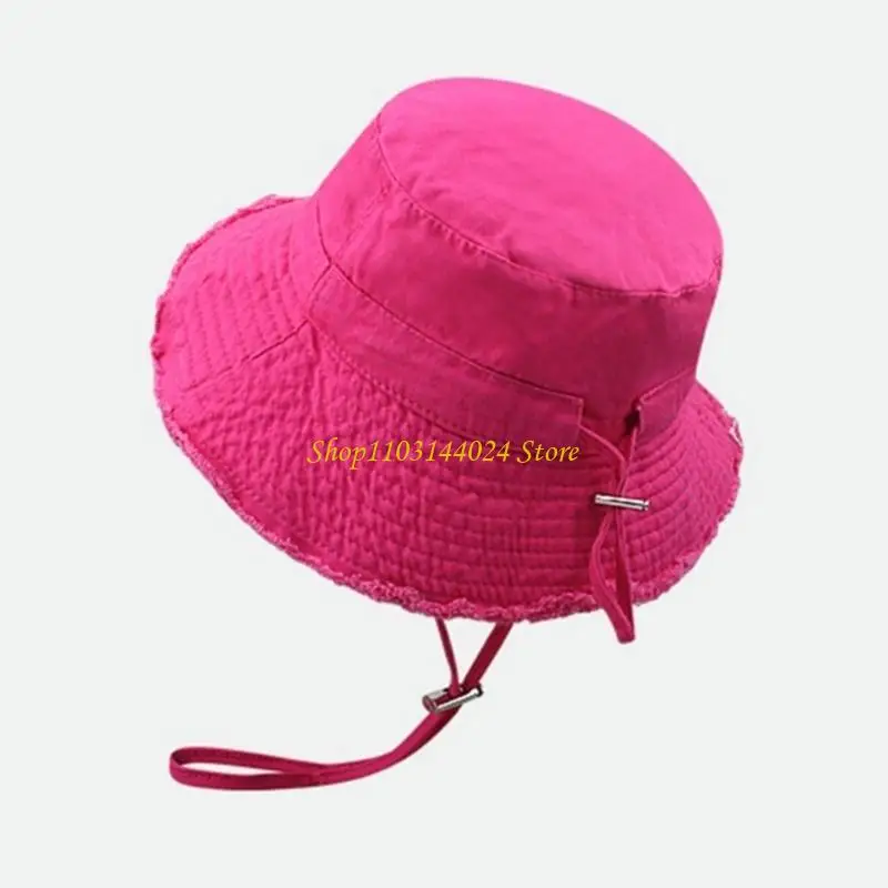 N5KE Adult Frayed Design Fisherman Hat Wide Brim Sunproof Bucket Hat Summer Cap
N5KE Adult Frayed Design Fisherman Hat Wide Brim Sunproof Bucket Hat Summer Cap