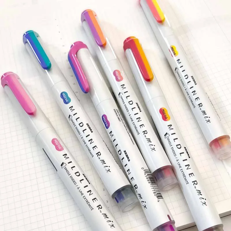 New ZEBRA WKS23 Dual-Tip Two-color Highlighter,Soft Color Blendable for Student Journaling,Painting Note-Taking Highlighting
New ZEBRA WKS23 Dual-Tip Two-color Highlighter,Soft Color Blendable for Student Journaling,Painting Note-Taking Highlighting