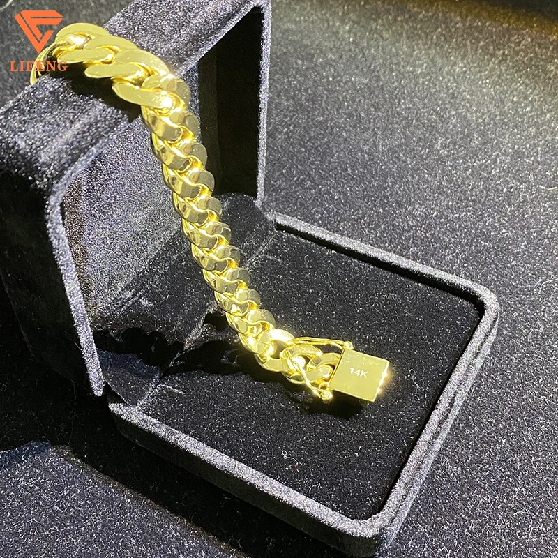 Lifeng Luxury Fashion Design Fine Jewelry Bracelets Hip Hop Cuban Link Chain 18K Gold Plated Custom Bracelet For Men And Women
Lifeng Luxury Fashion Design Fine Jewelry Bracelets Hip Hop Cuban Link Chain 18K Gold Plated Custom Bracelet For Men And Women