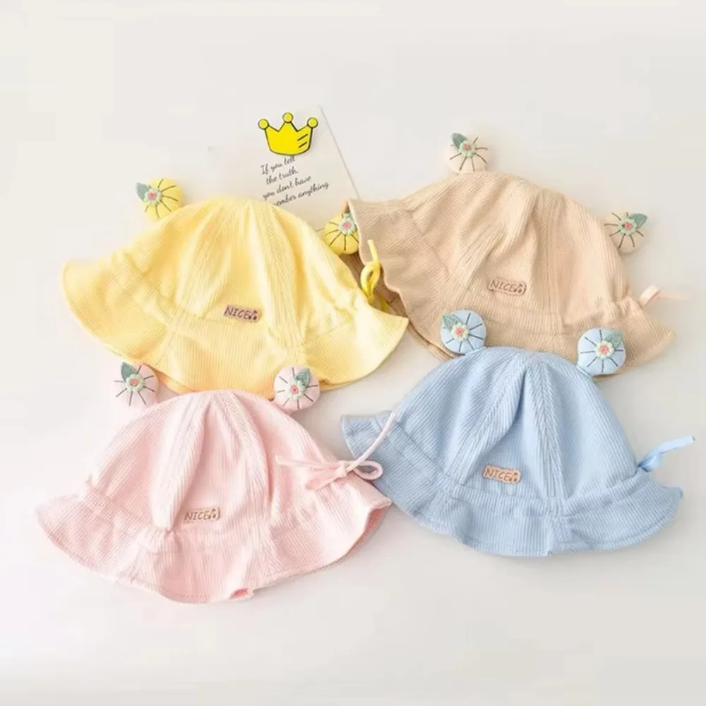 New Cute Ear Ruffle Baby Bucket Hats UV Protection Outdoor Panama Fisherman Caps For Kids Solid Color Infant Caps Boy Girl
New Cute Ear Ruffle Baby Bucket Hats UV Protection Outdoor Panama Fisherman Caps For Kids Solid Color Infant Caps Boy Girl