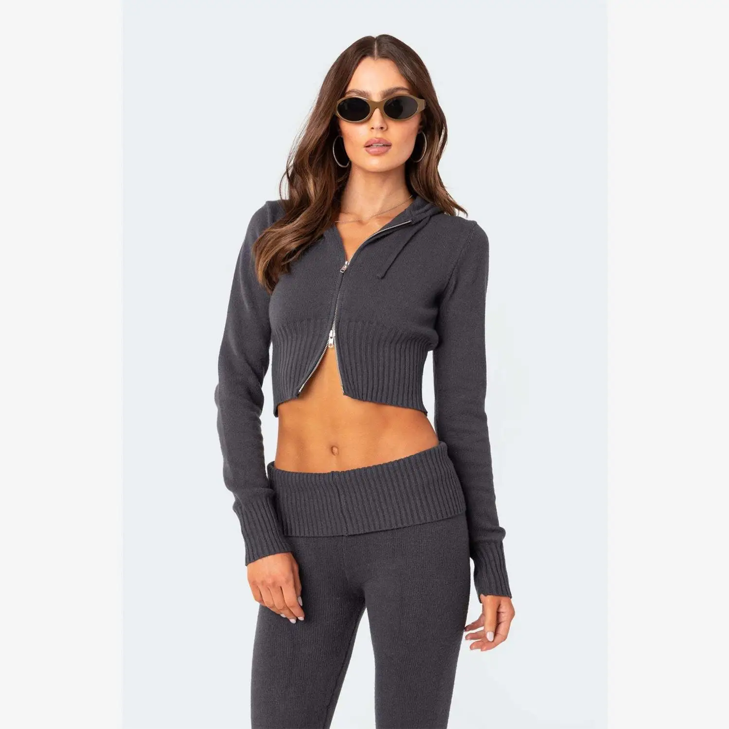 Women's Sexy Zipper Long SVE Suit Casual Faion Sle 2023 Autumn Season Ele Set for Ladies
Women's Sexy Zipper Long SVE Suit Casual Faion Sle 2023 Autumn Season Ele Set for Ladies