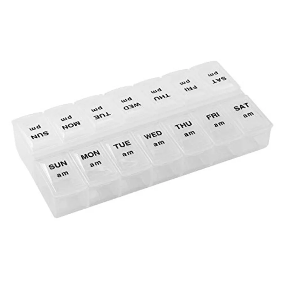 x ce-A-Day Ecomy Weekly Pill Organizer, Weekly Pill Organizer, 2 Times a Day, Ea-Open, See-Troug Li, Organize Medicat or tamins
x ce-A-Day Ecomy Weekly Pill Organizer, Weekly Pill Organizer, 2 Times a Day, Ea-Open, See-Troug Li, Organize Medicat or tamins