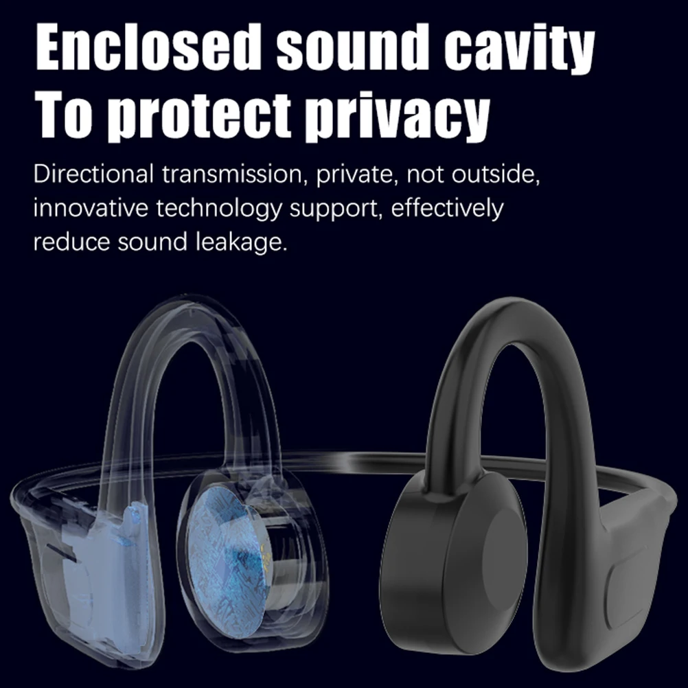 Bone Conduction Headphones Black Sport Earbuds for Running 5.1 Non In Ear Long Life Headsets Wireless
Bone Conduction Headphones Black Sport Earbuds for Running 5.1 Non In Ear Long Life Headsets Wireless