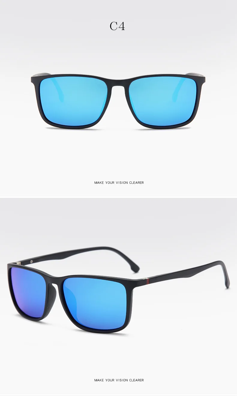 Kwadratowe spolaryzowane okulary mężczyźni Anti Glare Minus Tea Lens 27 S17a8b0fe267d4dcab122b9f632845cb4U