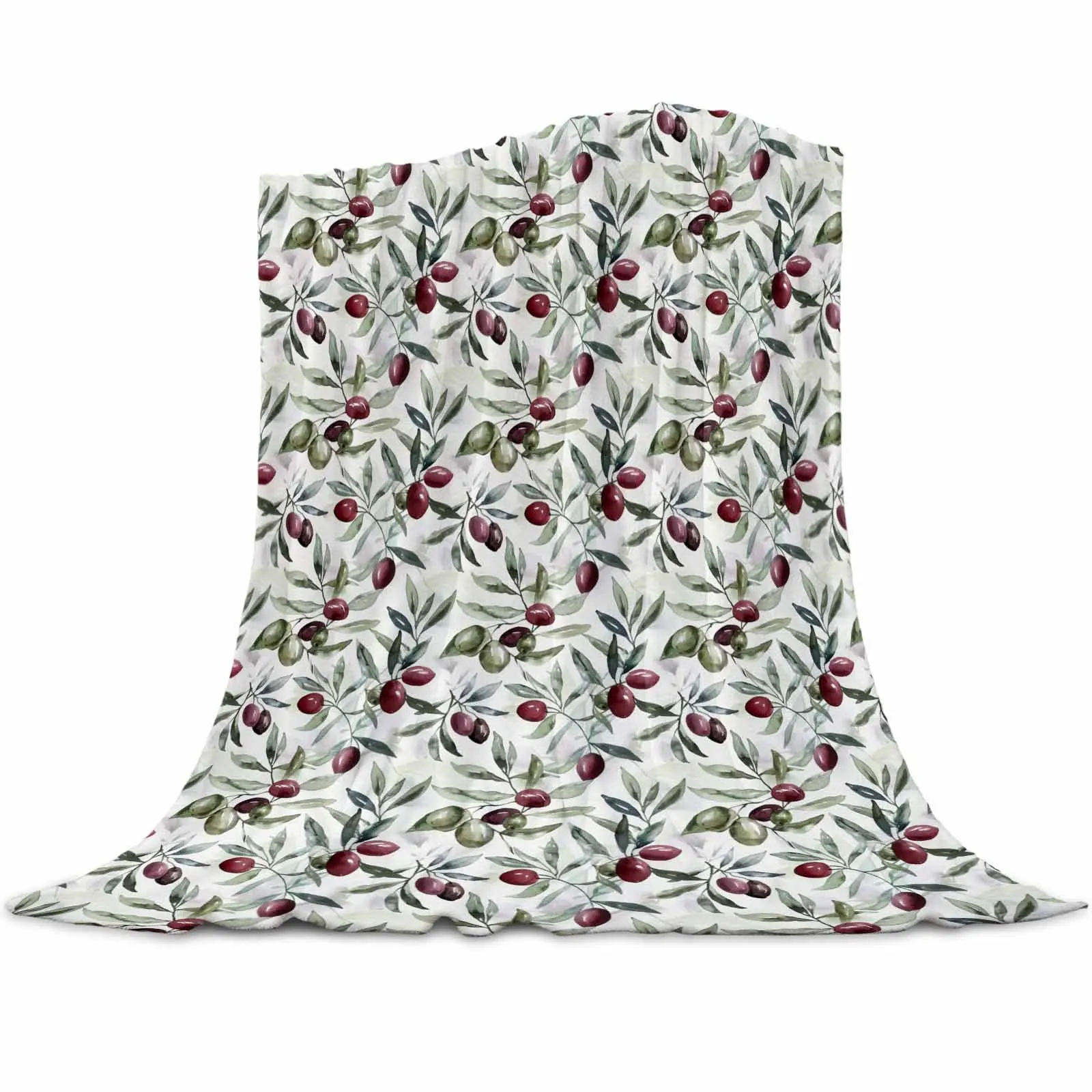 Watercolor Fruit Leaves Plant Blankets Portable Soft Throw Blanket for Bed Office Bedspread Home Decor Flannel Blanket
Watercolor Fruit Leaves Plant Blankets Portable Soft Throw Blanket for Bed Office Bedspread Home Decor Flannel Blanket