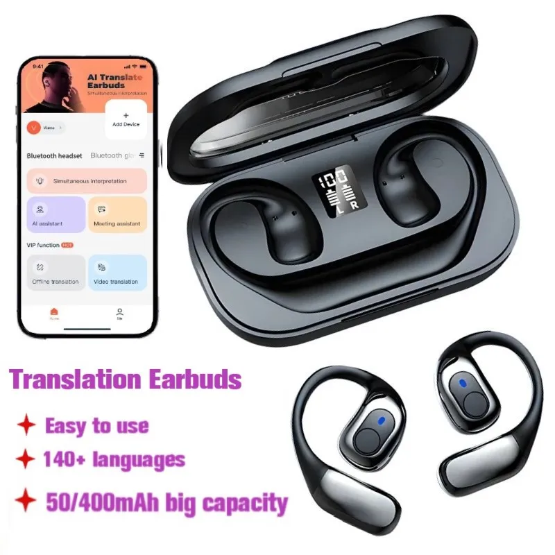 Headphones Translation of Languages Audífonos Open Air 5 Auriculares Traductores Openair 5 Air5 For Cycling Running
Headphones Translation of Languages Audífonos Open Air 5 Auriculares Traductores Openair 5 Air5 For Cycling Running