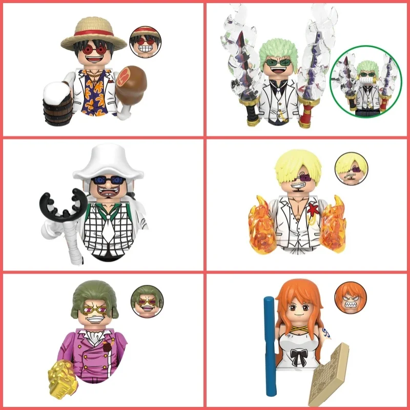 X0358 Luffy Zoro Usopp Sanji Building Blocks Japan Anime Bricks Dolls Mini Action Toy Figures Assemble Blocks Children Gifts
X0358 Luffy Zoro Usopp Sanji Building Blocks Japan Anime Bricks Dolls Mini Action Toy Figures Assemble Blocks Children Gifts