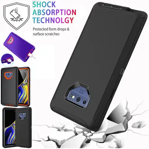 Para samsung galaxy note 8 9 10 plus note 20 ultra caso resistente defender robusto à prova de choque capa protetora