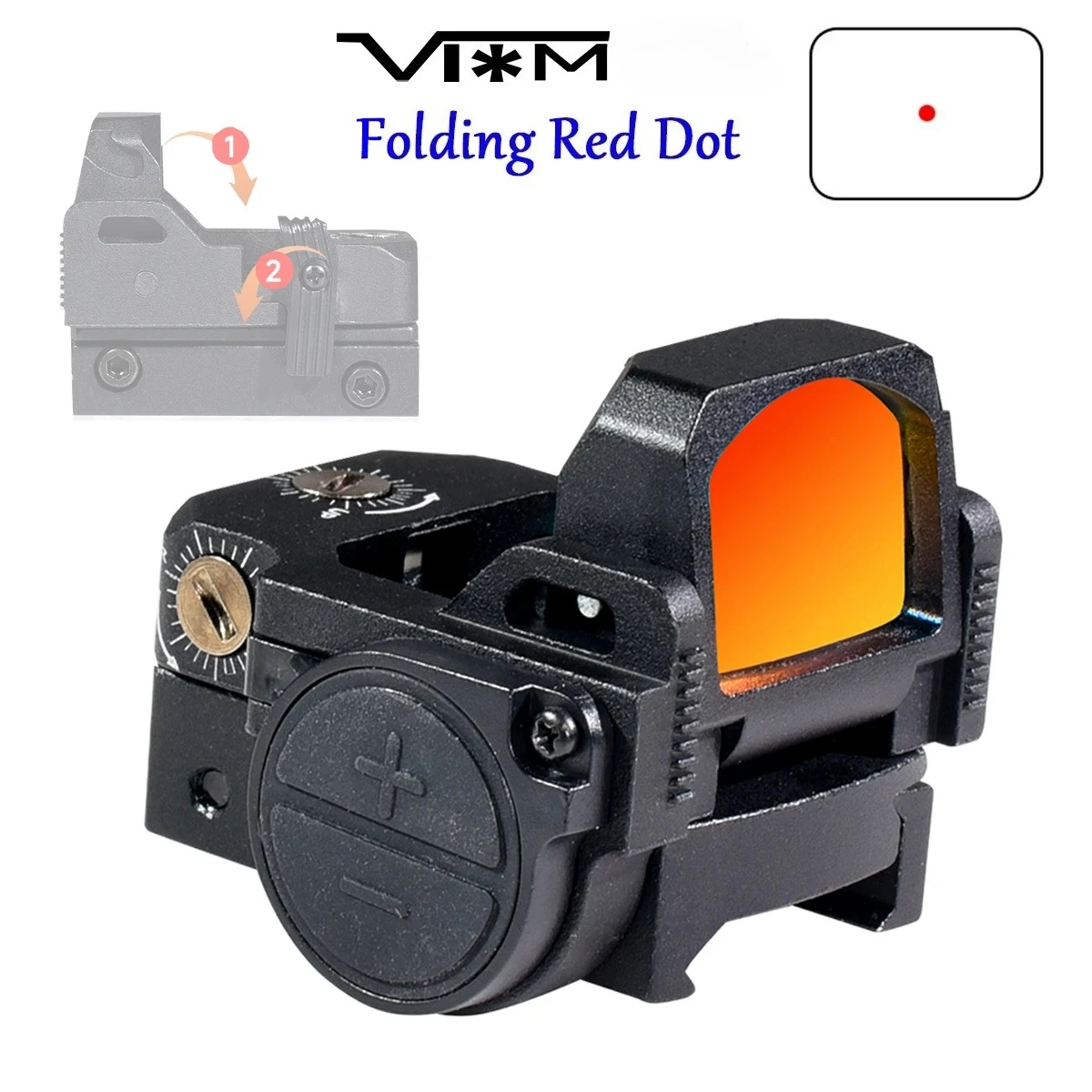 Flip Up Red Dot Sight Tactical Foldable Scope Pistol Rifle Reflex Collimator Sight Optics Hunting Riflescope Fit 20mm Rail
Flip Up Red Dot Sight Tactical Foldable Scope Pistol Rifle Reflex Collimator Sight Optics Hunting Riflescope Fit 20mm Rail