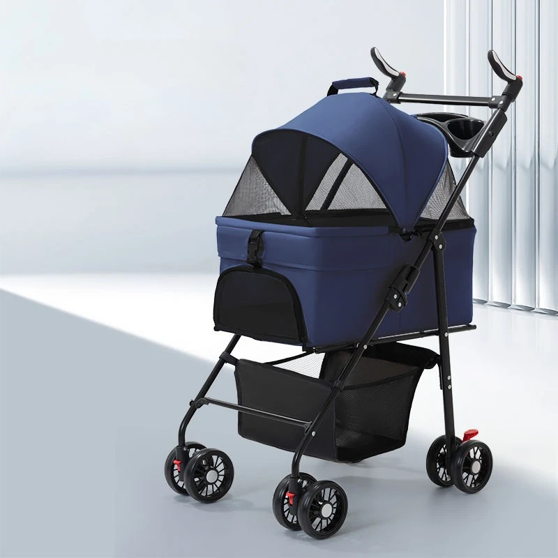 Foldable Detachable Pet Stroller, Lightweight Dog Cat Travel Cart with Carrier, Portable Outdoor Pushchair for Small Animals
Foldable Detachable Pet Stroller, Lightweight Dog Cat Travel Cart with Carrier, Portable Outdoor Pushchair for Small Animals
