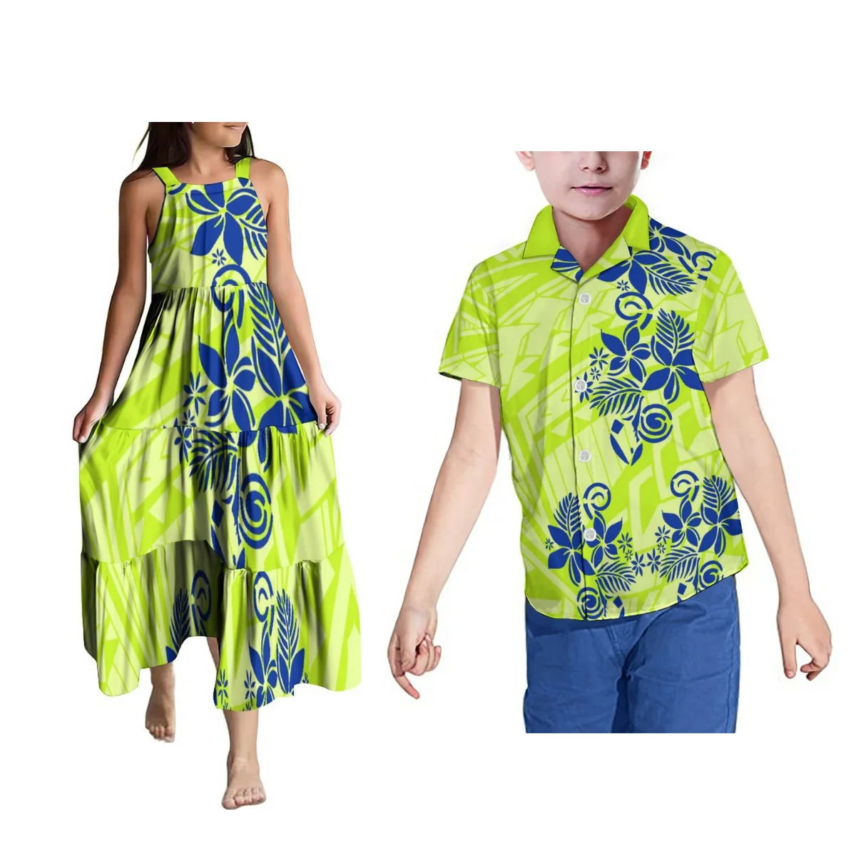 Samoa New Wave Children'S Suit Matching Comfortable Children'S Shirt Printed Customized Children'S Halter Dress Polynesia
Samoa New Wave Children'S Suit Matching Comfortable Children'S Shirt Printed Customized Children'S Halter Dress Polynesia