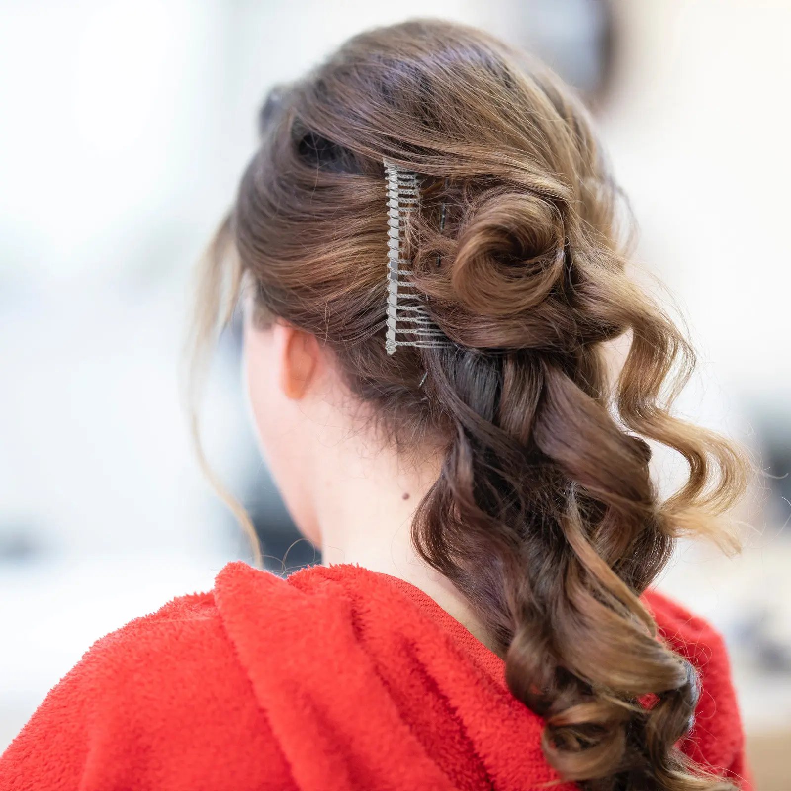 7.8cm 20 Tooth Loop Hair Clip Comb for Wedding Veil Sewing DIY Headdress Fascinator Craft Silver Metal Wedding
7.8cm 20 Tooth Loop Hair Clip Comb for Wedding Veil Sewing DIY Headdress Fascinator Craft Silver Metal Wedding