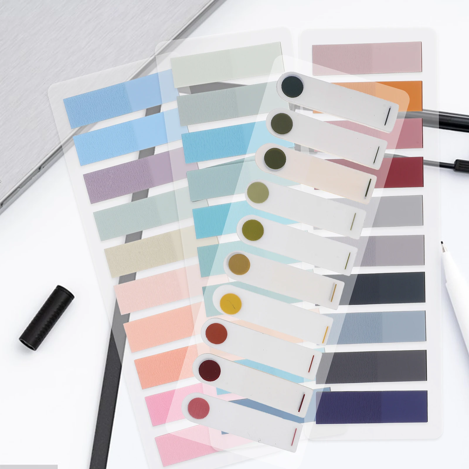 1 Set Self-Adhesive Sticky Tabs Colored Note Labels Book Index Highlight Reading Strips Transparent Soft Page Markers Portable
1 Set Self-Adhesive Sticky Tabs Colored Note Labels Book Index Highlight Reading Strips Transparent Soft Page Markers Portable