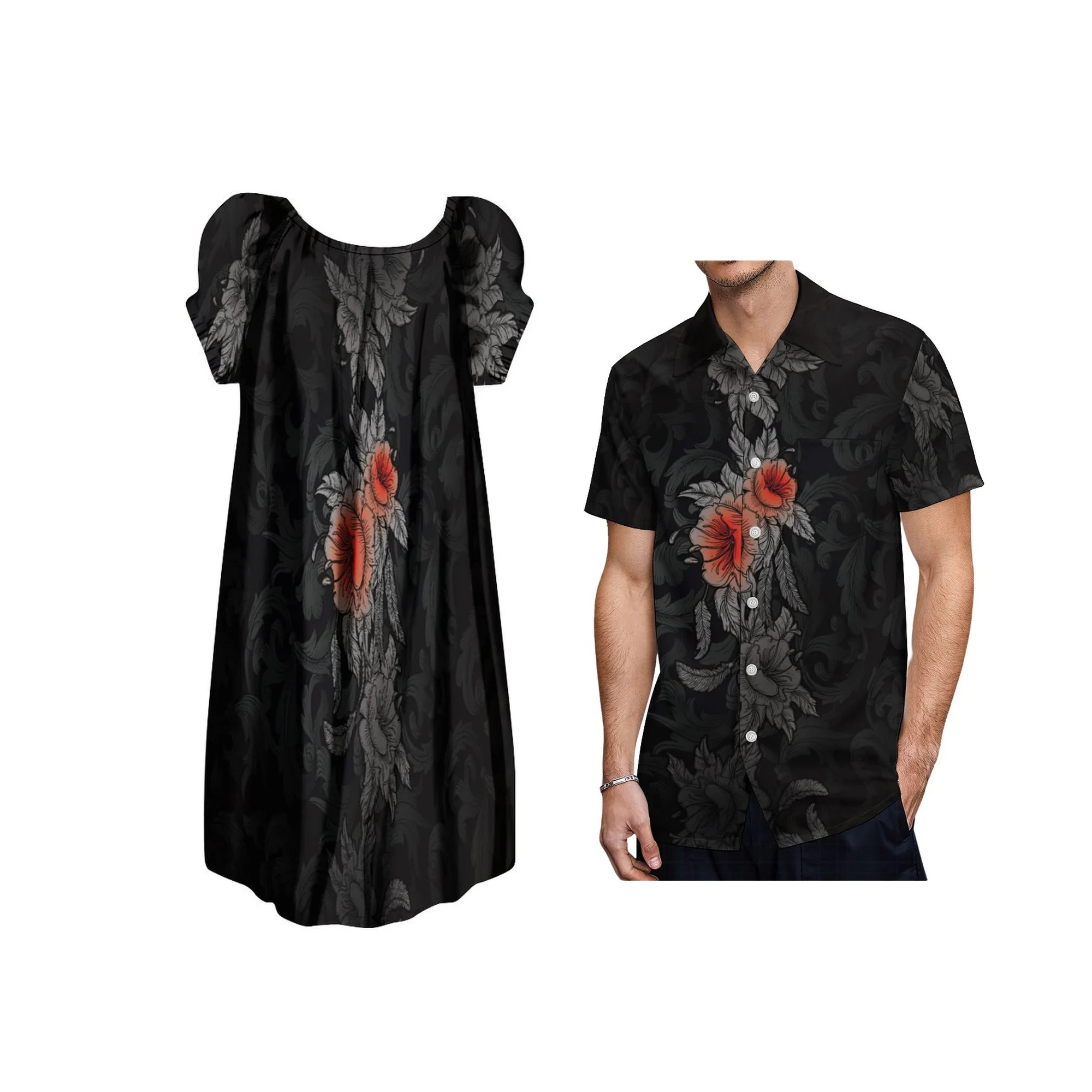 Hot Selling Plus Size Womens Dresses Polynesian Tribal Print Puffy Dress Puff Sleeve Loose Midi Dress Custom
Hot Selling Plus Size Womens Dresses Polynesian Tribal Print Puffy Dress Puff Sleeve Loose Midi Dress Custom