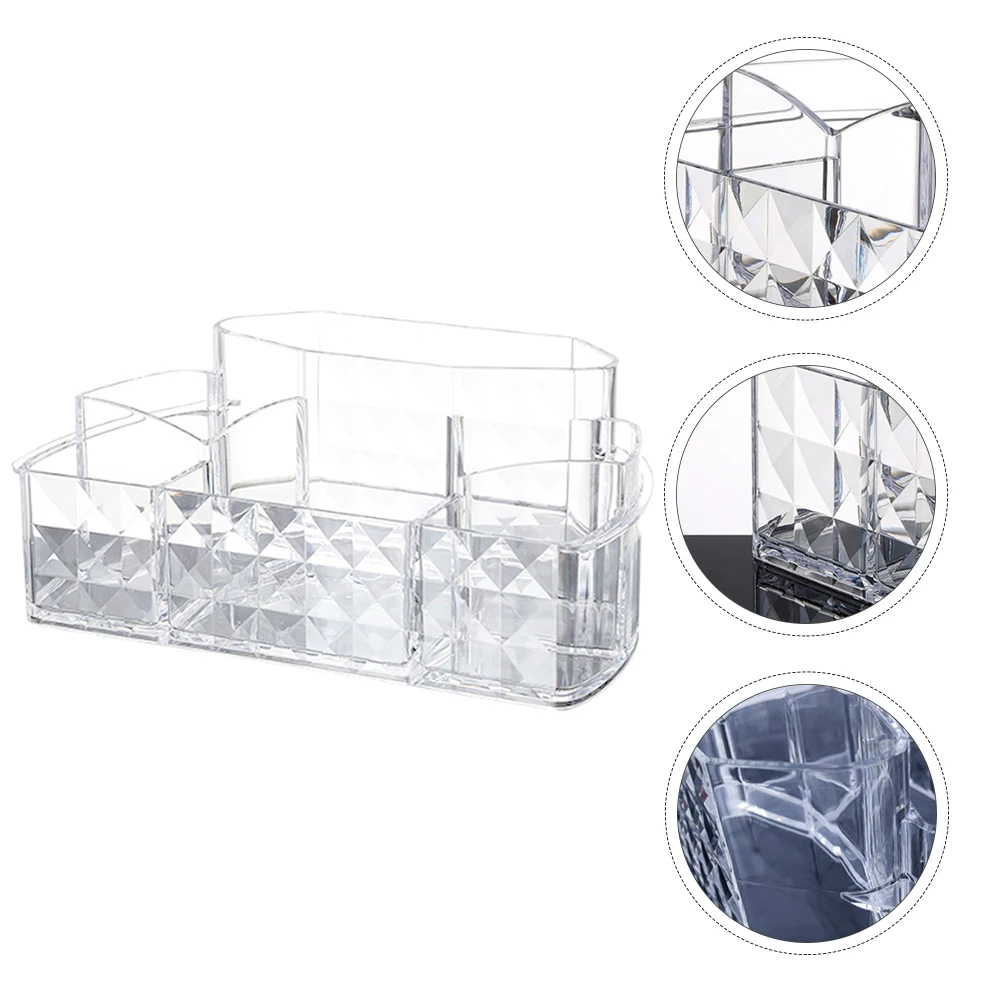 Storage Box Acrylic Makeup ganizer Desk Tidy Container Jewellery Case Pen Holder Desktop Accessory Compartmentalized 
Storage Box Acrylic Makeup ganizer Desk Tidy Container Jewellery Case Pen Holder Desktop Accessory Compartmentalized