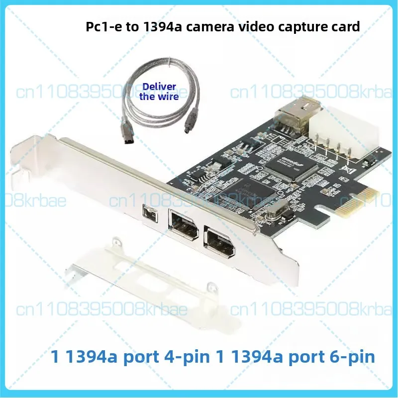 For PCI-E x1 to 1394A Expansion Card 4-Port DV HD Video Capture Card Plug & Play
For PCI-E x1 to 1394A Expansion Card 4-Port DV HD Video Capture Card Plug & Play