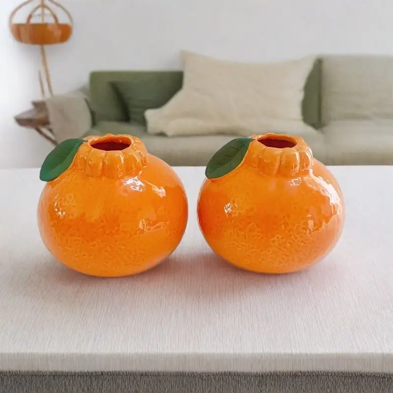 Orange Lemon Vase Fruit Shaped Desktop Decorations Ceramic Vase Flower Arrangement Hydroponic Plants Flower Pot Ornament Crafts
Orange Lemon Vase Fruit Shaped Desktop Decorations Ceramic Vase Flower Arrangement Hydroponic Plants Flower Pot Ornament Crafts