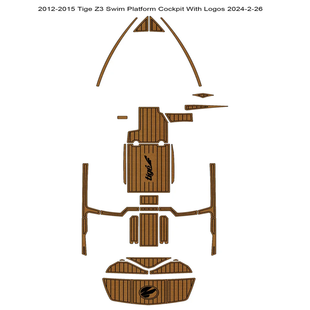 2012-2015 Tige Z3 Swim Platform Cockpit Pad Boat EVA Foam Teak Deck Floor Mat
2012-2015 Tige Z3 Swim Platform Cockpit Pad Boat EVA Foam Teak Deck Floor Mat