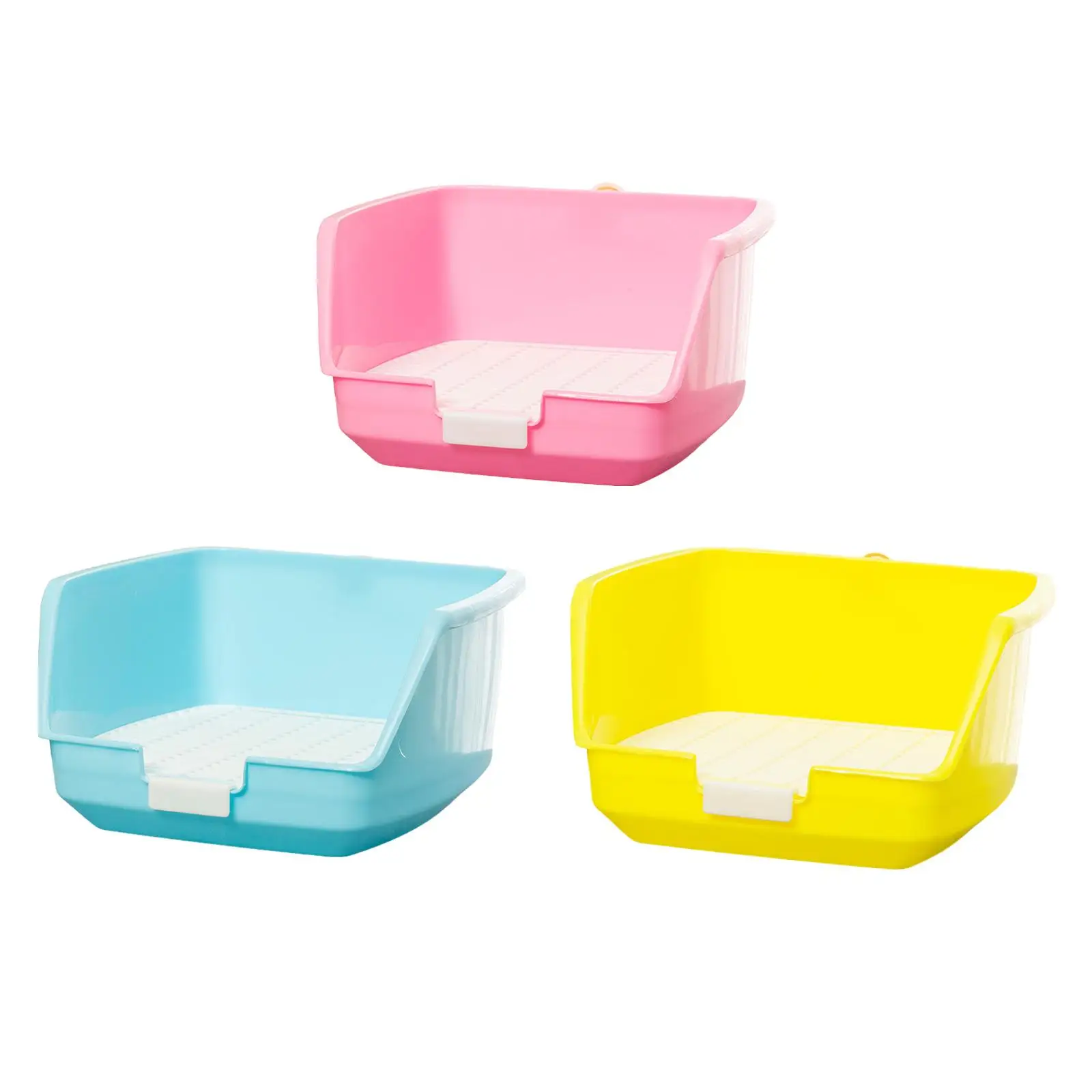 Litter Box with High Baffle Easy to Clean Anti Splashing Potty Trainer Corner Pet Potty Toilet for Bunny Hamster Ferret
Litter Box with High Baffle Easy to Clean Anti Splashing Potty Trainer Corner Pet Potty Toilet for Bunny Hamster Ferret