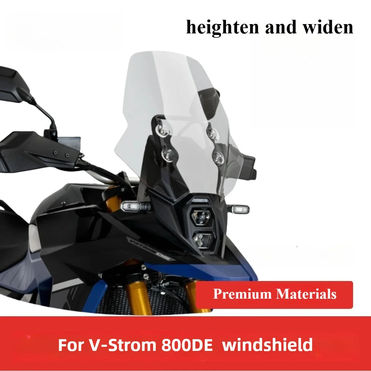 For Suzuki V-STROM 800DE Windshield Modification Parts Suzuki DL800DE Front Windshield Height-Increasing Air Deflector
For Suzuki V-STROM 800DE Windshield Modification Parts Suzuki DL800DE Front Windshield Height-Increasing Air Deflector