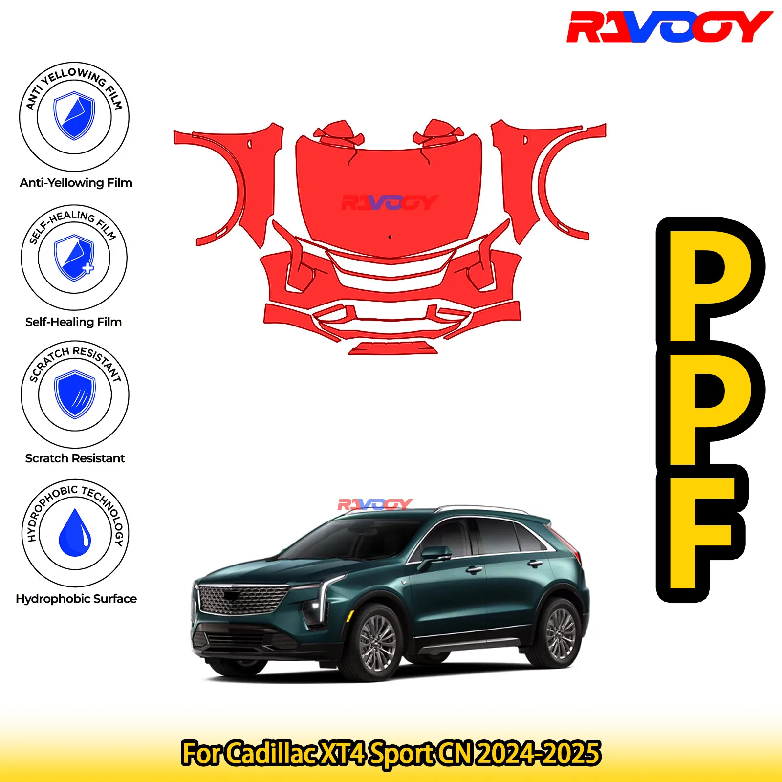 Для Cadillac XT4 Sport CN 2024-2025 глянцевая матовая черная предварительно вырезанная передняя PPF комплект защитная пленка для краски
Для Cadillac XT4 Sport CN 2024-2025 глянцевая матовая черная предварительно вырезанная передняя PPF комплект защитная пленка для краски