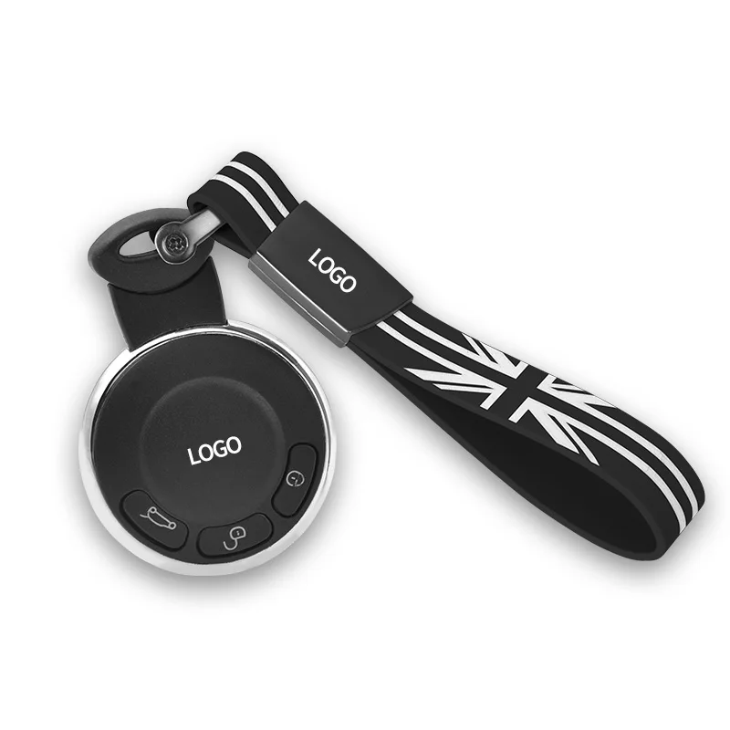 Car Styling Rubber Strap Keychain Women Men Union Jack Pattern Zinc Alloy Buckle Keyring Pendant For Mini Cooper Car Accessories
Car Styling Rubber Strap Keychain Women Men Union Jack Pattern Zinc Alloy Buckle Keyring Pendant For Mini Cooper Car Accessories
