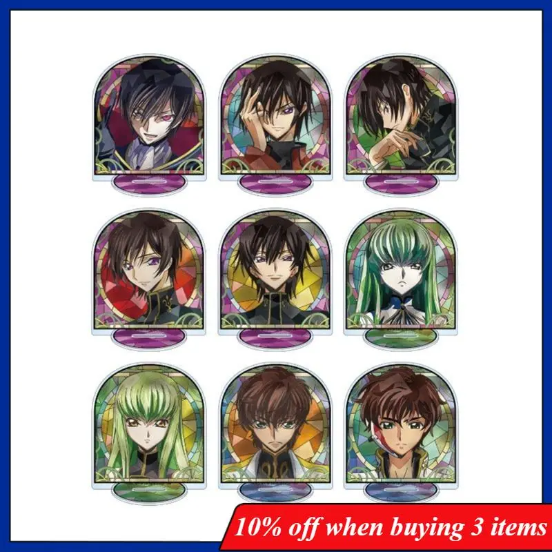 Code Geass Anime Merch Suzaku Kururugi C.C. Kallen Stadtfeld Milly Ashford Clear Acrylic Standee Tabletop Display Ornament Gift
Code Geass Anime Merch Suzaku Kururugi C.C. Kallen Stadtfeld Milly Ashford Clear Acrylic Standee Tabletop Display Ornament Gift