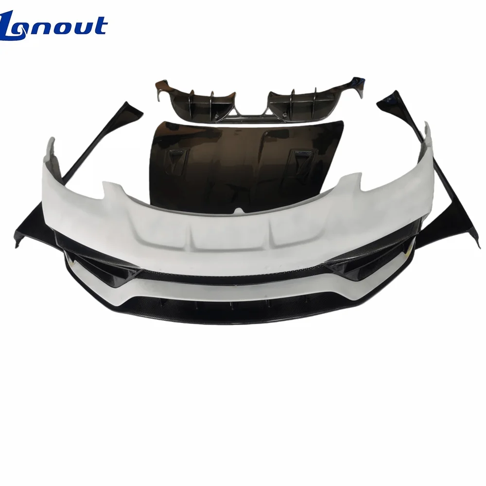 High Quallity PD Style Semi Carbon Fiber Body Kit Front Bumper Side Skirts Rear Diffuser Hood for Porsche 718
High Quallity PD Style Semi Carbon Fiber Body Kit Front Bumper Side Skirts Rear Diffuser Hood for Porsche 718