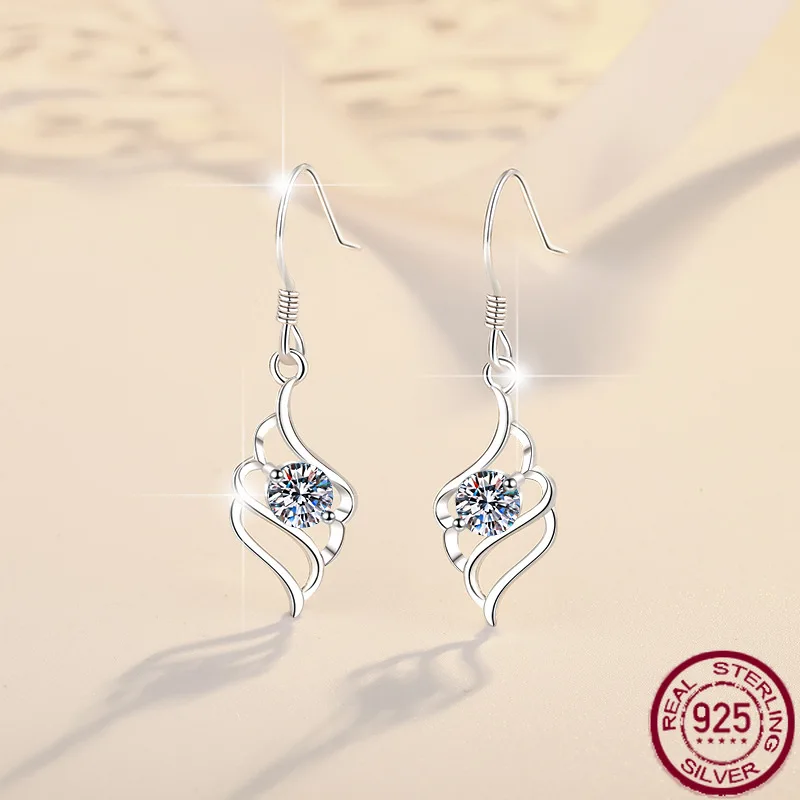 New S925 pure silver earrings with a high-end sense of angel wings temperament earrings moissanite earrings wedding jewelry
New S925 pure silver earrings with a high-end sense of angel wings temperament earrings moissanite earrings wedding jewelry