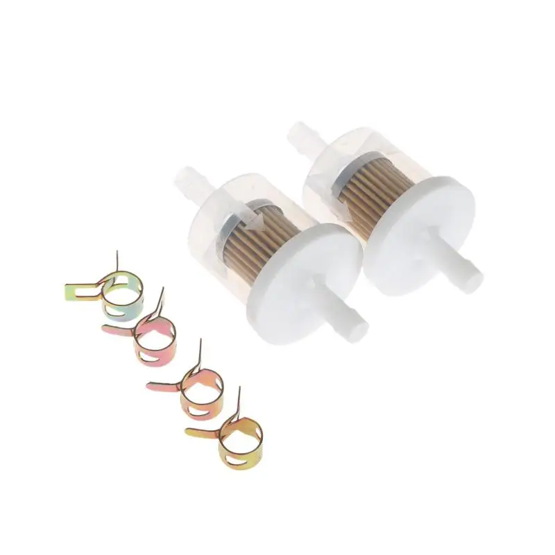 2Sets Of 5/16 Inch Universal Fuel Filters With 8 Pieces Of 14mm Hose Clamps, Gas Inline Fuel Filter Replacement For Motorcycl
2Sets Of 5/16 Inch Universal Fuel Filters With 8 Pieces Of 14mm Hose Clamps, Gas Inline Fuel Filter Replacement For Motorcycl