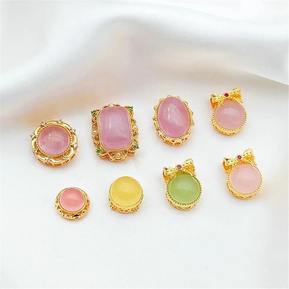18K Gold-plated Lavender Magic Box Candy Agate Beads, Diy Handmade Bracelet, Necklace, Accessory, Loose Beads
18K Gold-plated Lavender Magic Box Candy Agate Beads, Diy Handmade Bracelet, Necklace, Accessory, Loose Beads