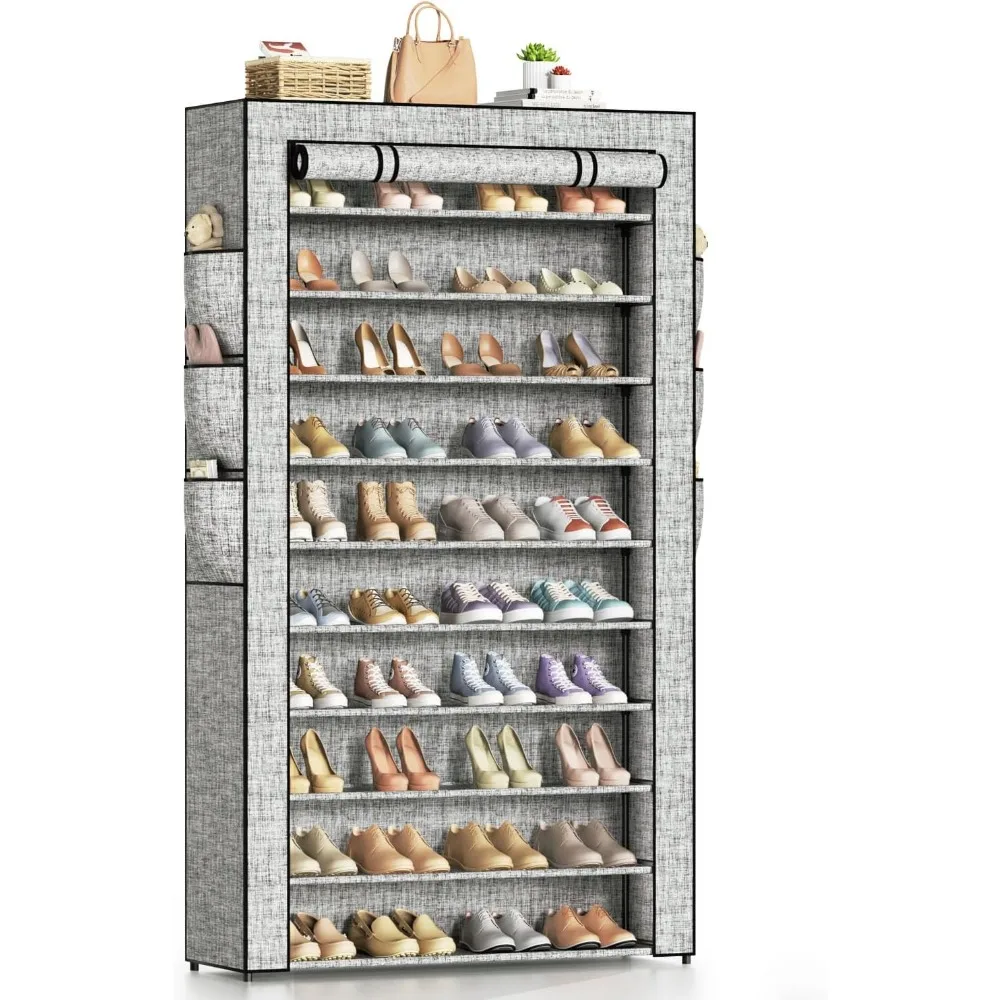 Stackable Tall Shoe Rack Organizer Shoe Shelf Holds Sturdy Metal Shoe Rack Storage Organizer Cabinet
Stackable Tall Shoe Rack Organizer Shoe Shelf Holds Sturdy Metal Shoe Rack Storage Organizer Cabinet