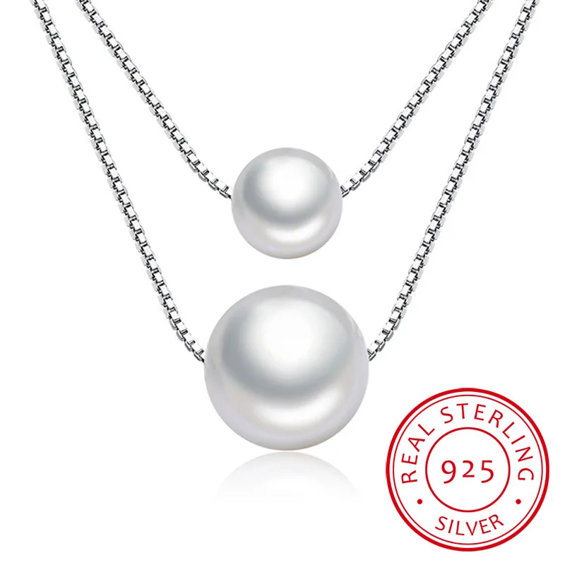 Hot Sale Popular 925 Sterling Silver Jewelry Fashion Pearl Love Double-layer Integration Female Personality Necklace H237
Hot Sale Popular 925 Sterling Silver Jewelry Fashion Pearl Love Double-layer Integration Female Personality Necklace H237