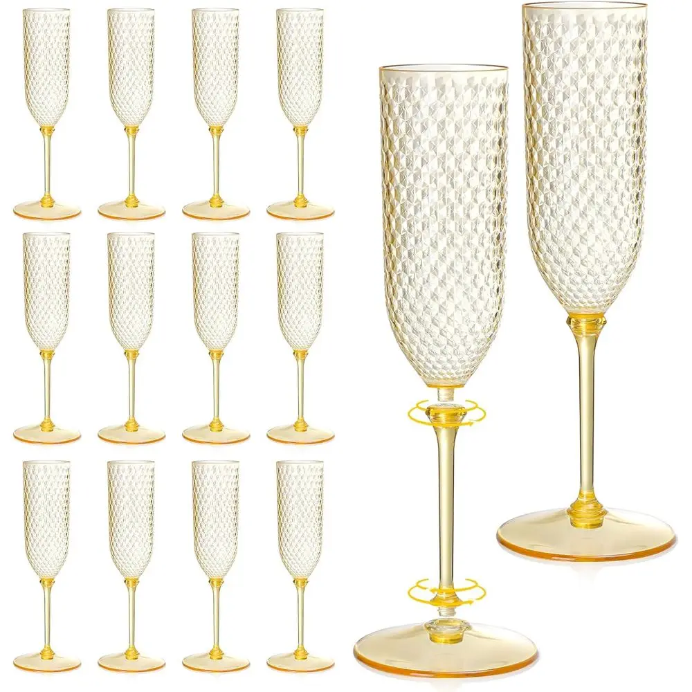 24 Pack Amber 2 Piece Detachable Champagne Lutes 5.5 Oz Unbreakable Plastic Mimosa Cups Stemmed Reusable Wine Toasting Glasses f
24 Pack Amber 2 Piece Detachable Champagne Lutes 5.5 Oz Unbreakable Plastic Mimosa Cups Stemmed Reusable Wine Toasting Glasses f