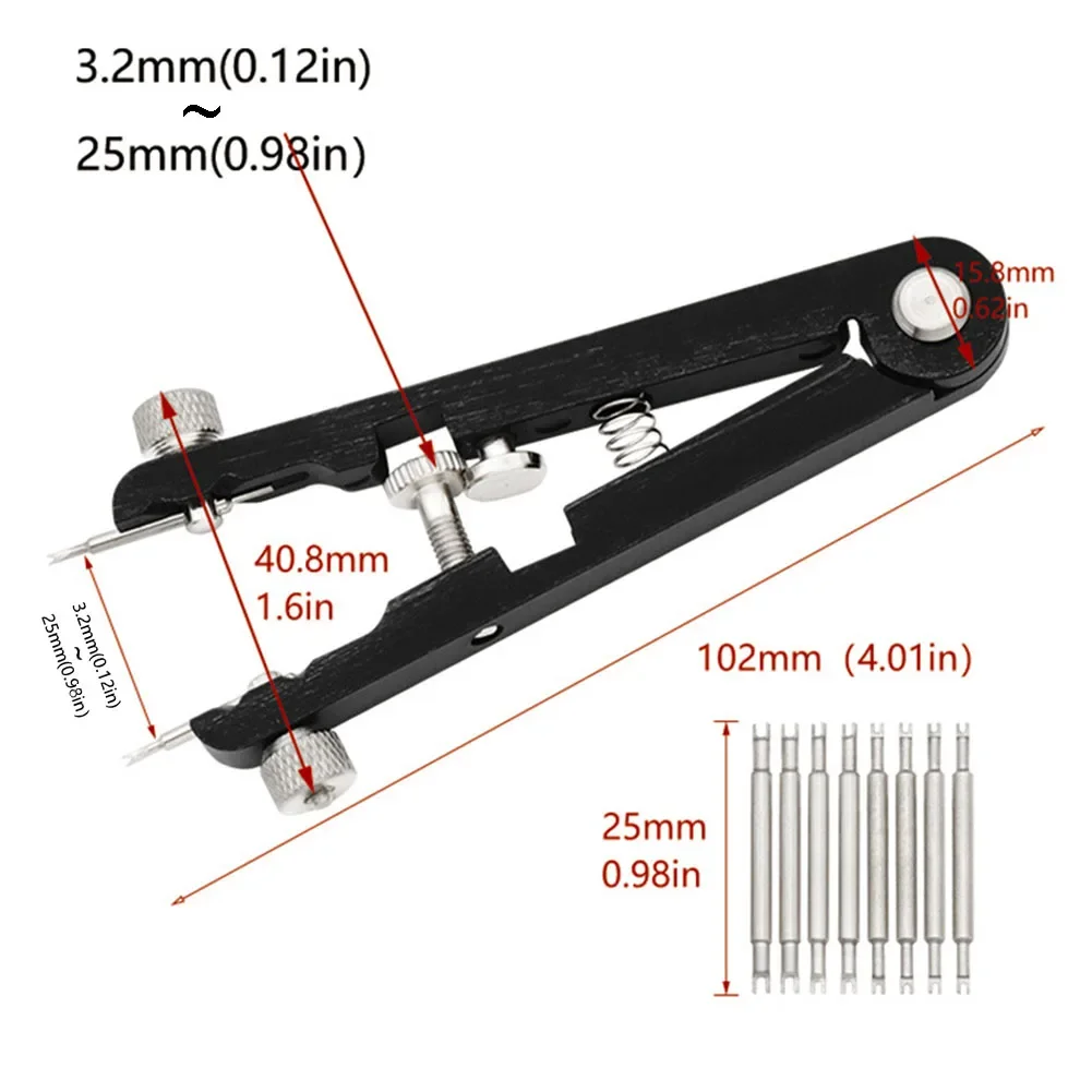For Watch Maintenance Spring Bar Tool Clock Repair As Picture Adjustable Watch Plier Kit Clock Strap Replacement
For Watch Maintenance Spring Bar Tool Clock Repair As Picture Adjustable Watch Plier Kit Clock Strap Replacement