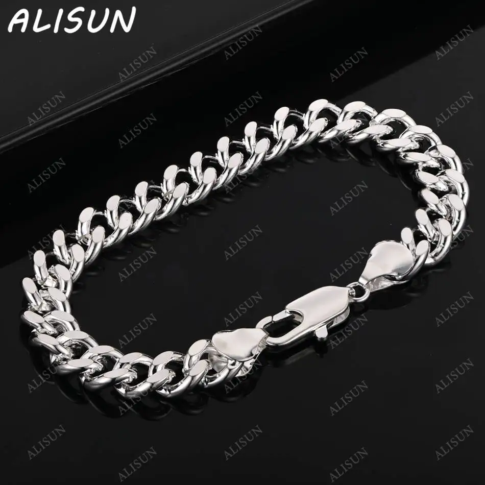 ALISUN 925 Sterling Silver Chains Bracelets For Women Creativity Gifts Street All-match Party And Daily Wear
ALISUN 925 Sterling Silver Chains Bracelets For Women Creativity Gifts Street All-match Party And Daily Wear