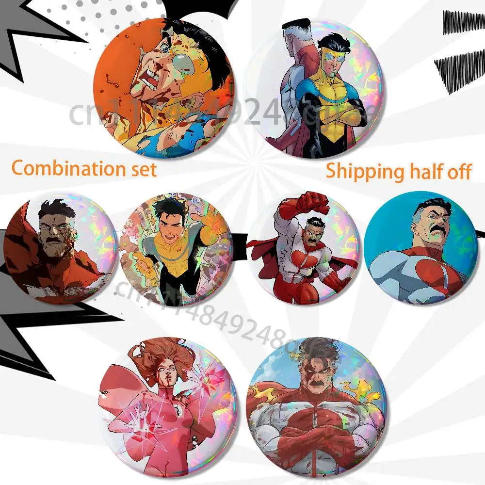 Atom Eve Omni-Man Invincible 2 piece set Badges On Backpack Jacket Cartoon Round Brooches Acrylic Button Pins Collection Gifts
Atom Eve Omni-Man Invincible 2 piece set Badges On Backpack Jacket Cartoon Round Brooches Acrylic Button Pins Collection Gifts
