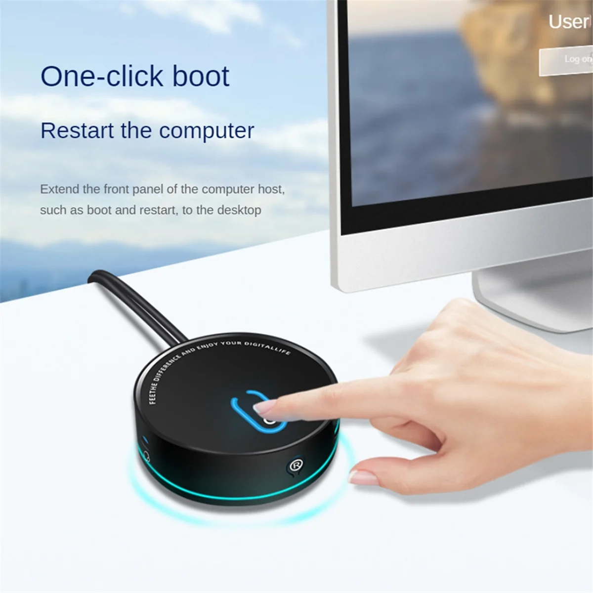 Computer Desktop Switch Internet Cafe Universal USB3.0 Home Desktop External Power Extension Button,Out USB with Audio-AB01
Computer Desktop Switch Internet Cafe Universal USB3.0 Home Desktop External Power Extension Button,Out USB with Audio-AB01