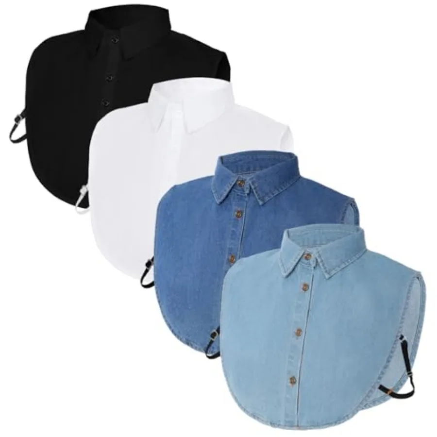 4 Pcs Fake Collar Detacable Fal Dickey Collar alf Sirts Round Blou Collars Women
4 Pcs Fake Collar Detacable Fal Dickey Collar alf Sirts Round Blou Collars Women