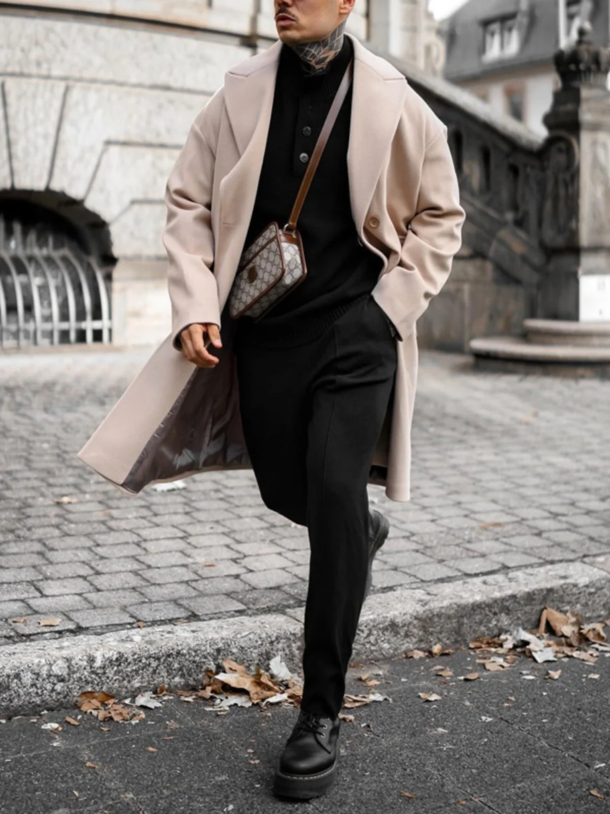 Men's Slim Fit Mid-Length Coat Casual Faionable Versatile Tweed Material Winter Outerwear Printed Flip Collar Single Button
Men's Slim Fit Mid-Length Coat Casual Faionable Versatile Tweed Material Winter Outerwear Printed Flip Collar Single Button